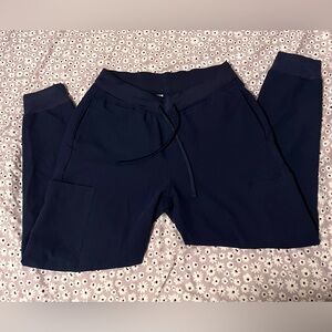 Mandala Scrub Navy Joggers